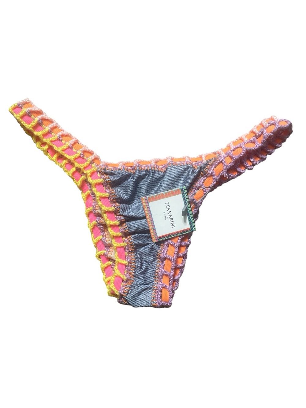 Ferrarini by PQ Swim crochet bikini bottom NWT